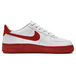 Nike Air Force 1 Low White Red Sole GS