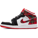 Air Jordan 1 Mid White Plaid GS