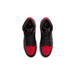 Air Jordan 1 Mid Black Red Bred GS