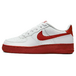 Nike Air Force 1 Low White Red Sole GS
